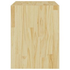 2 Piece Solid Pinewood Bedside Cabinet Set 40x30.5x40cm - Complete Storage Solutions