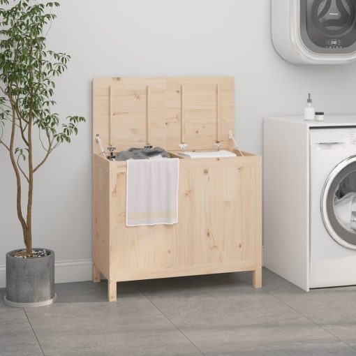 Pine Wood Laundry Box 88.5x44x76cm