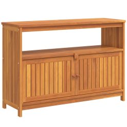 Alternative view of Acacia Wood Garden Console Table 110x35x75cm