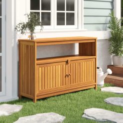 Acacia Wood Garden Console Table 110x35x75cm