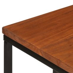 Acacia Wood Side Table 35x45x65cm - Complete Storage Solutions