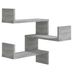 2 Piece Wall Corner Shelves Set 40x40x50cm - Complete Storage Solutions