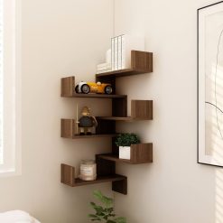 2 Piece Wall Corner Shelves Set 40x40x50cm - Complete Storage Solutions