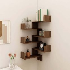2 Piece Wall Corner Shelves Set 40x40x50cm - Complete Storage Solutions