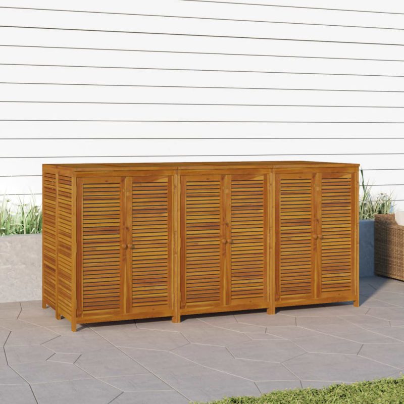 Acacia Wood Garden Storage Box 210x87x104cm Complete Storage Solutions