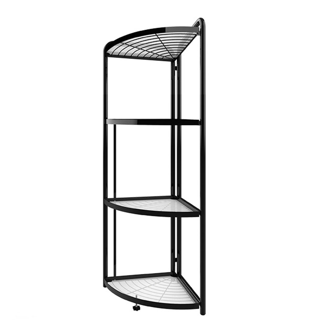 4 Tier Steel Triangular Corner Stand Complete Storage Solutions