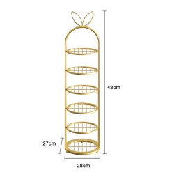 6 Tier Bunny Ears Shape Metal Shoe Organiser - Complete Storage Solutions