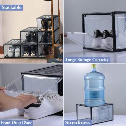 6 Piece Large Shoe Storage Box Set - Complete Storage Solutions