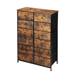 12 Drawer Storage Cabinet - Retro Brown