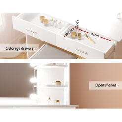 10 Bulb LED Dressing Table Set - Complete Storage Solutions
