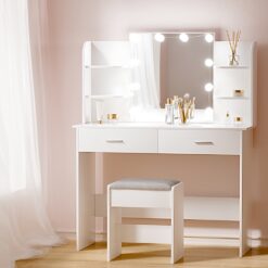 10 Bulb LED Dressing Table Set - Complete Storage Solutions