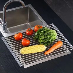 Kitchen Roll-Up Dish Drying Rack 47x30cm - Complete Storage Solutions