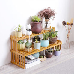 2-Tier Bamboo Plant Stand