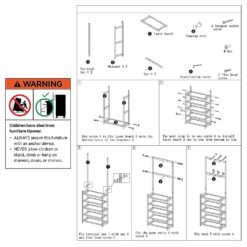 5 Tier Coat Stand 70x24x171cm - Complete Storage Solutions