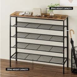 5-Tier Shoe Rack - Complete Storage Solutions