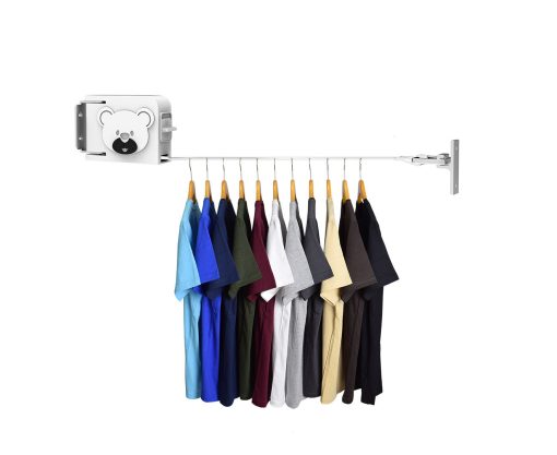 160mm Wall-Mounted Retractable Clothes Line Dry Rack - Image 10