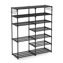 12-Shelf Shoe Storage Rack 87x30x105cm