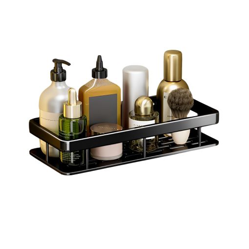 Wall-Mounted Rectangular Bathroom Storage Rack 34x16x6.5cm