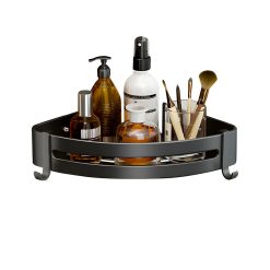 Wall-Mounted Triangular Bathroom Storage Corner Rack 24.5x24x6cm - Complete Storage Solutions