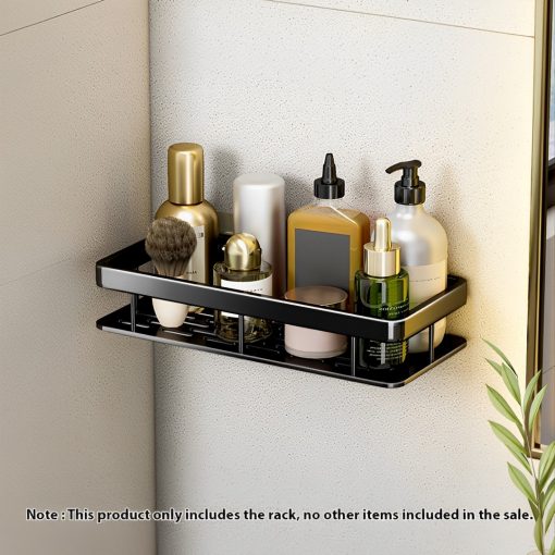 Wall-Mounted Rectangular Bathroom Storage Rack 34x16x6.5cm - Image 2