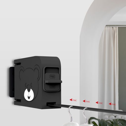 160mm Wall-Mounted Retractable Clothes Line Dry Rack - Image 5