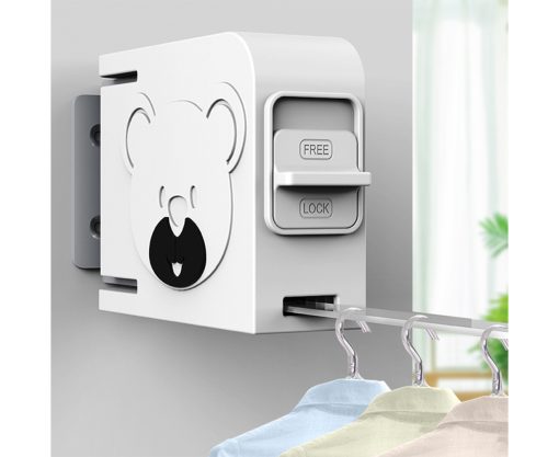 160mm Wall-Mounted Retractable Clothes Line Dry Rack - Image 15