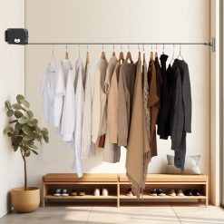 160mm Wall-Mounted Retractable Clothes Line Dry Rack - Complete Storage Solutions