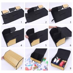 Large Collapsible Car Boot Storage Box 55x30x30cm - Complete Storage Solutions