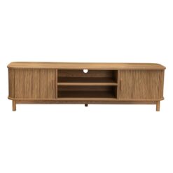 Alternative view of 160cm Ribbed Natural Entertainment Unit