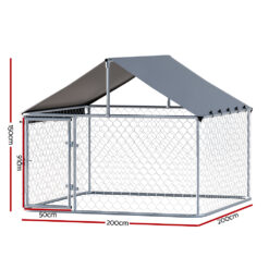 Dog Kennel with Roof 200x200x150cm - Complete Storage Solutions