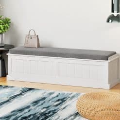 Storage Ottoman Blanket Box 140x40x40cm - Grey