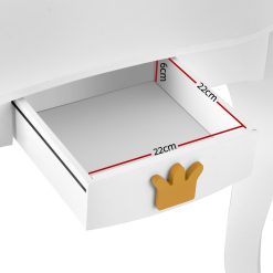 3 Mirror Kids Dressing Table Set - Complete Storage Solutions