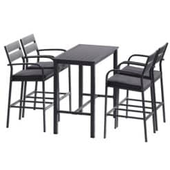 Alternative view of 5 Piece Outdoor Bar Set