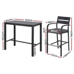 5 Piece Outdoor Bar Set - Complete Storage Solutions