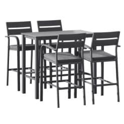 5 Piece Outdoor Bar Set - Complete Storage Solutions
