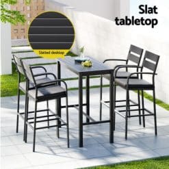 5 Piece Outdoor Bar Set - Complete Storage Solutions
