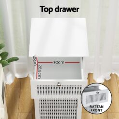 Laundry Hamper 40x41x90cm - White - Complete Storage Solutions