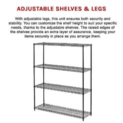 Modular Wire Storage Shelf 150 x 60 x 180cm - Complete Storage Solutions