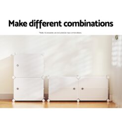 Shoe Cabinet 40x30x62cm - White - Complete Storage Solutions