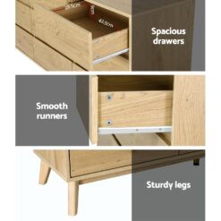 9 Drawer Lowboy 150x40x75cm - Complete Storage Solutions
