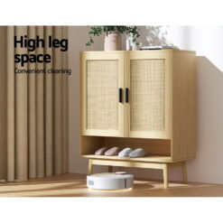 Rattan Shoe Cabinet 80x35x98cm - Complete Storage Solutions