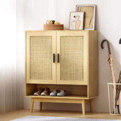 Rattan Shoe Cabinet 80x35x98cm