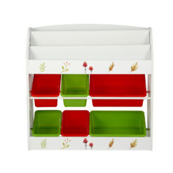 6 Bin Kids Bookshelf - Complete Storage Solutions