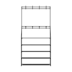 Coat & Shoe Rack - Black - Complete Storage Solutions