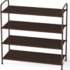 4 Tier Metal Shoe Rack 31x79x80cm - Complete Storage Solutions