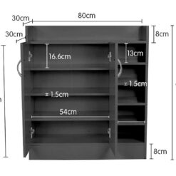 Shoe Cabinet Rack 80x30x90cm - Complete Storage Solutions
