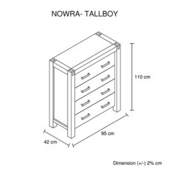 4 Drawer Tallboy - Complete Storage Solutions