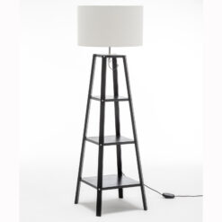 3 Tier Floor Lamp with Storage Shelves 50x50x171cm - Complete Storage Solutions