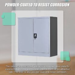 Two-Door Shelf Office Gym Filing Storage Locker Cabinet Safe - Complete Storage Solutions