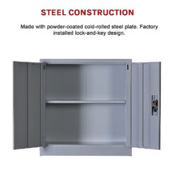 Two-Door Shelf Office Gym Filing Storage Locker Cabinet Safe - Complete Storage Solutions